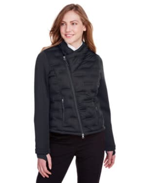 BLK/ BLK/ CARBN North end NE710W ladies' loft pioneer hybrid bomber jacket