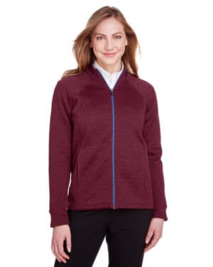 BURG HTH/ OLY BL North end NE712W ladies' flux 20 full-zip jacket