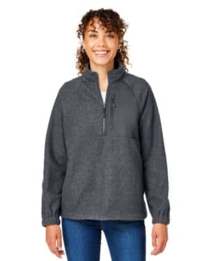 North end NE713W ladies' aura sweater fleece quarter-zip