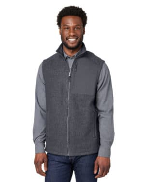 CARBON/ CARBON North end NE714 men's aura sweater fleece vest