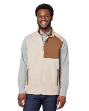 OATML HTHR/ TEAK North end NE714 men's aura sweater fleece vest