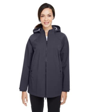 CARBON NE718W ladies' city hybrid soft shell hooded jacket