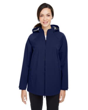 CLASSIC NAVY NE718W ladies' city hybrid soft shell hooded jacket