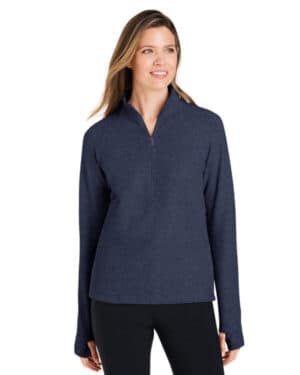 CLASSIC NAVY HTH North end NE725W ladies' spirit textured quarter-zip