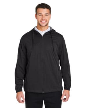 BLACK HEATHER North end NE75 men's network lightweight jacket