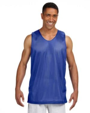 ROYAL/ WHITE A4 NF1270 men's reversible mesh tank