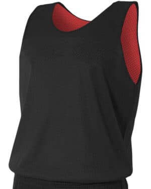 BLACK/ RED A4 NF1270 men's reversible mesh tank