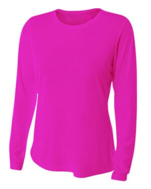 NW3002 ladies' long sleeve cooling performance crew shirt