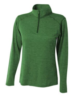 KELLY A4 NW4010 ladies' tonal space-dye quarter-zip