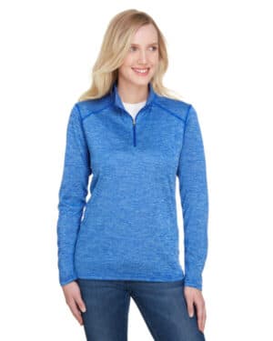 A4 NW4010 ladies' tonal space-dye quarter-zip