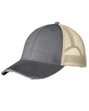 CHARCOAL/ TAN Adams OL102 distressed ollie cap