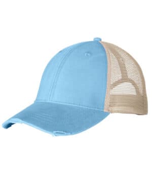 BABY BLUE/ TAN Adams OL102 distressed ollie cap