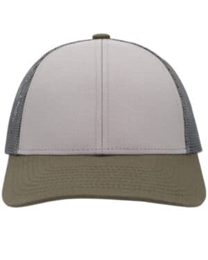 HT GR/ LT CH/ MG Pacific headwear P114 low-pro trucker cap