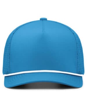 OCEAN BLUE/ WHT Pacific headwear P424 weekender perforated snapback cap