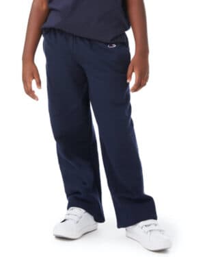 NAVY P890 youth powerblend open-bottom fleece pant with pockets