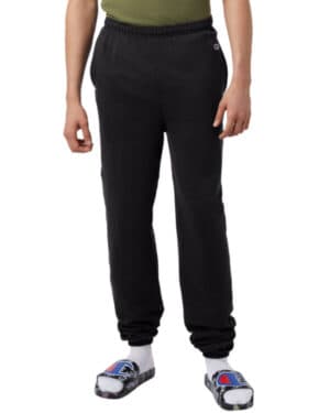 BLACK Champion P950 unisex powerblend fleece sweatpant