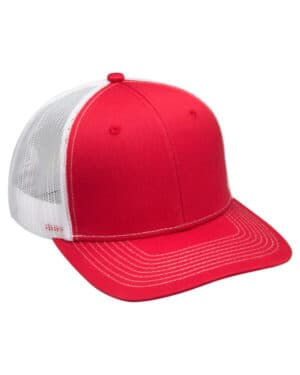 RED/ WHITE Adams PV112 adult eclipse cap