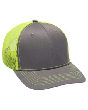 CHRCL/ NEON YLLW Adams PV112 adult eclipse cap