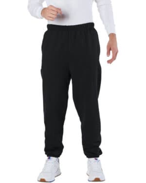 BLACK Champion RW10 adult reverse weave fleece pant