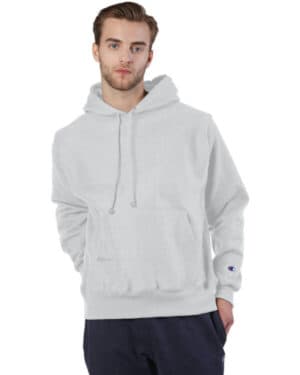 SILVER GRAY Champion S1051 reverse weave pullover hooded sweatshirt