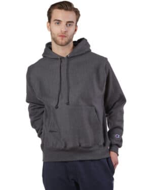 CHARCOAL HEATHER Champion S1051 reverse weave pullover hooded sweatshirt