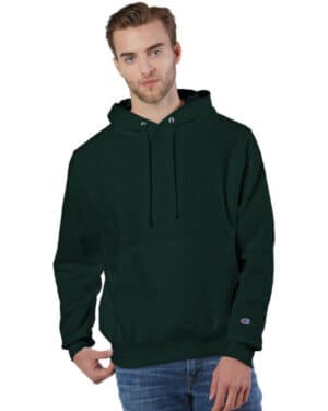 DARK GREEN Champion S1051 reverse weave pullover hooded sweatshirt