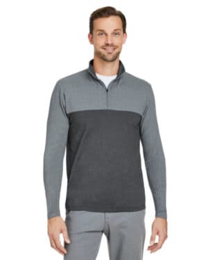 PLR FRST/ BLK FR Spyder S18024 men's spyre flex colorblock quarter-zip