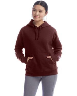 MAROON Champion S760 ladies' powerblend relaxed hooded sweatshirt