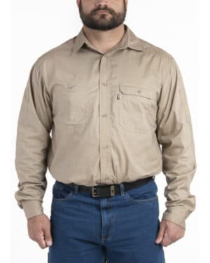 Berne SH21 men's utility lightweight canvas woven shirt