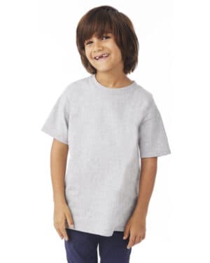 LIGHT STEEL Champion T435 youth short-sleeve t-shirt