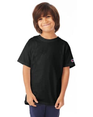 BLACK Champion T435 youth short-sleeve t-shirt