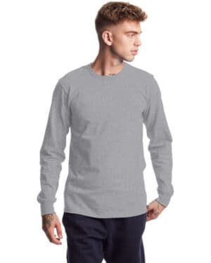 OXFORD GRAY Champion T453 unisex heritage long-sleeve t-shirt