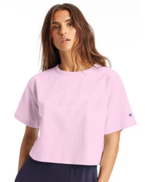 PINK CANDY Champion T453W ladies' cropped heritage t-shirt