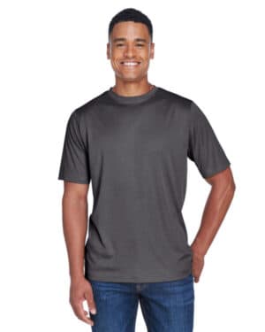 DK GREY HEATHER Team 365 TT11H men's sonic heather performance t-shirt