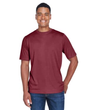 SP MAROON HTHR Team 365 TT11H men's sonic heather performance t-shirt