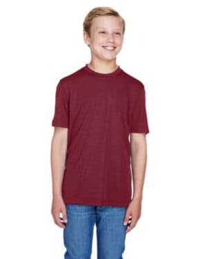 SP MAROON HTHR Team 365 TT11HY youth sonic heather performance t-shirt