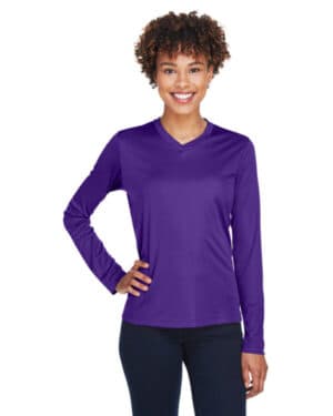 SPORT PURPLE TT11WL ladies' zone performance long-sleeve t-shirt