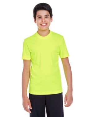 SAFETY YELLOW Team 365 TT11Y youth zone performance t-shirt