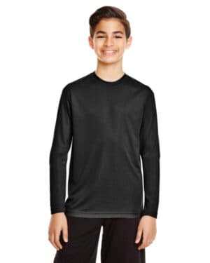 BLACK Team 365 TT11YL youth zone performance long-sleeve t-shirt