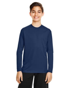 SPORT DARK NAVY Team 365 TT11YL youth zone performance long-sleeve t-shirt