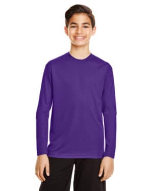 SPORT PURPLE Team 365 TT11YL youth zone performance long-sleeve t-shirt