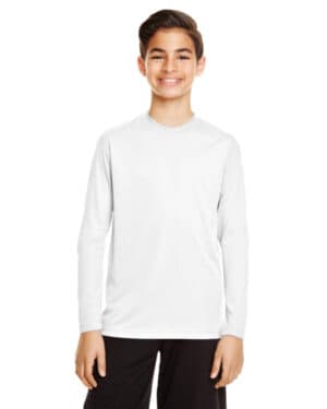 WHITE Team 365 TT11YL youth zone performance long-sleeve t-shirt