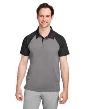 SPRT GRAPHT/ BLK TT21C men's command snag-protection colorblock polo