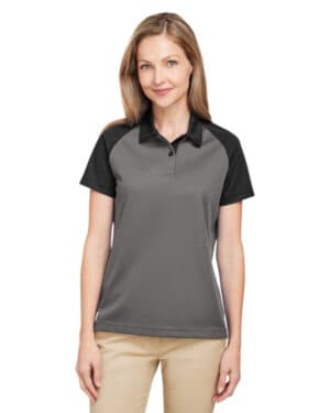 SPRT GRAPHT/ BLK TT21CW ladies' command snag-protection colorblock polo