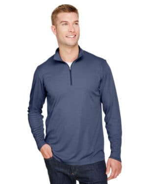 SP DRK NVY HTH TT31H men's zone sonic heather performance quarter-zip