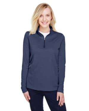 TT31HW ladies' zone sonic heather performance quarter-zip