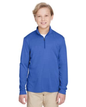 SP ROYAL HEATHER TT31HY youth zone sonic heather performance quarter-zip