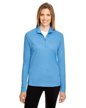 SPORT LIGHT BLUE Team 365 TT31W ladies' zone performance quarter-zip