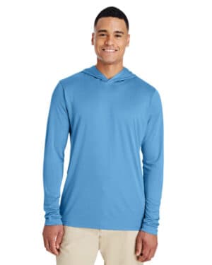 SPORT LIGHT BLUE Team 365 TT41 men's zone performance hooded t-shirt