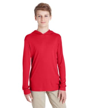 SPORT RED Team 365 TT41Y youth zone performance hooded t-shirt